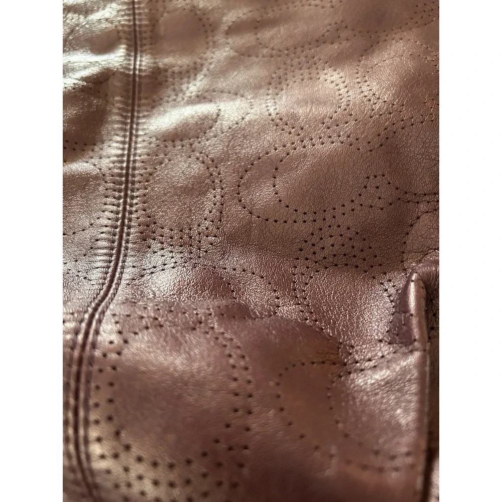 Coach Bag Purple Hobo Style Shape F19407‎